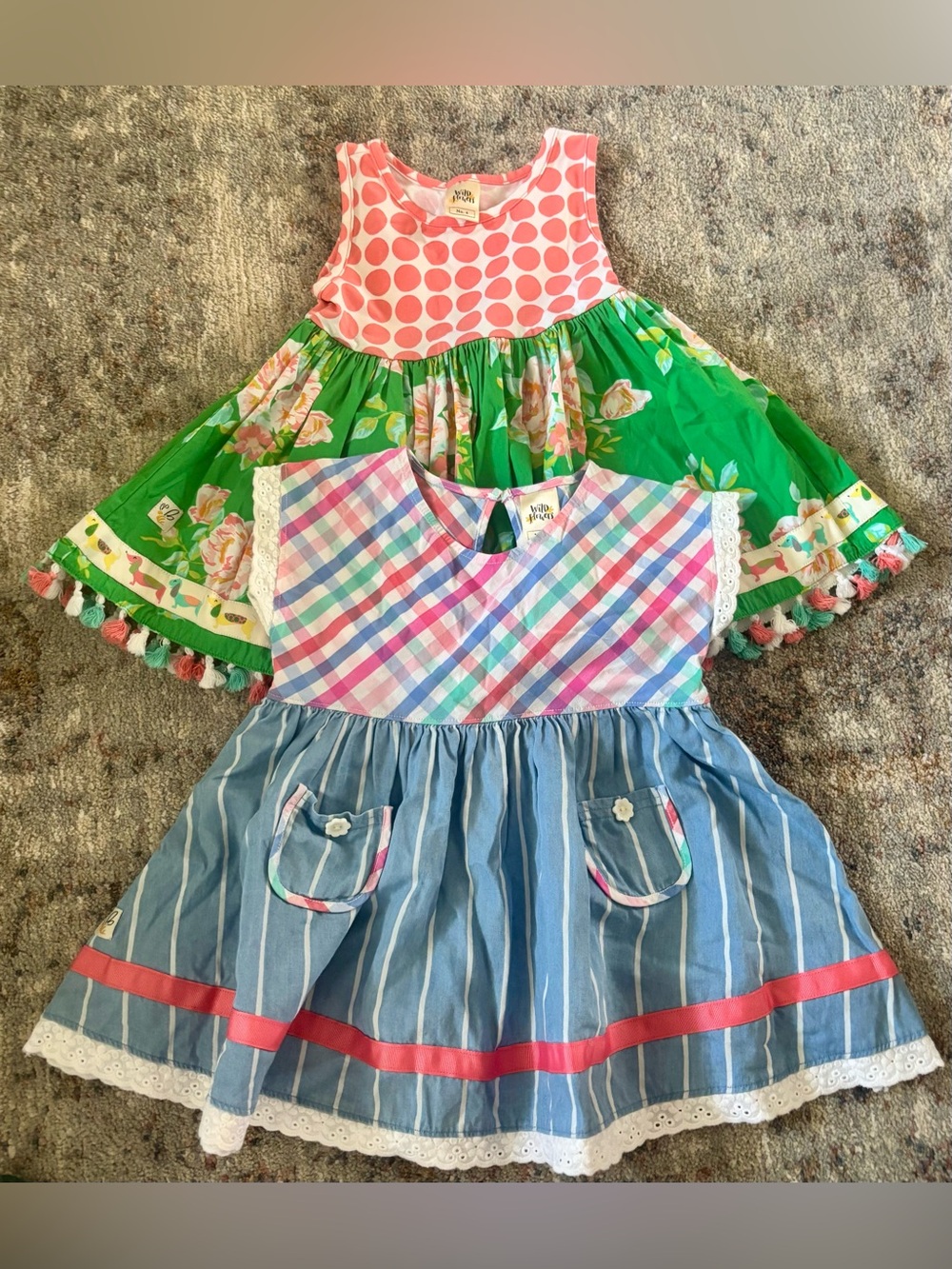 Wildflowers Wild Flowers 2 Girls' Patterned Sundresses size 4